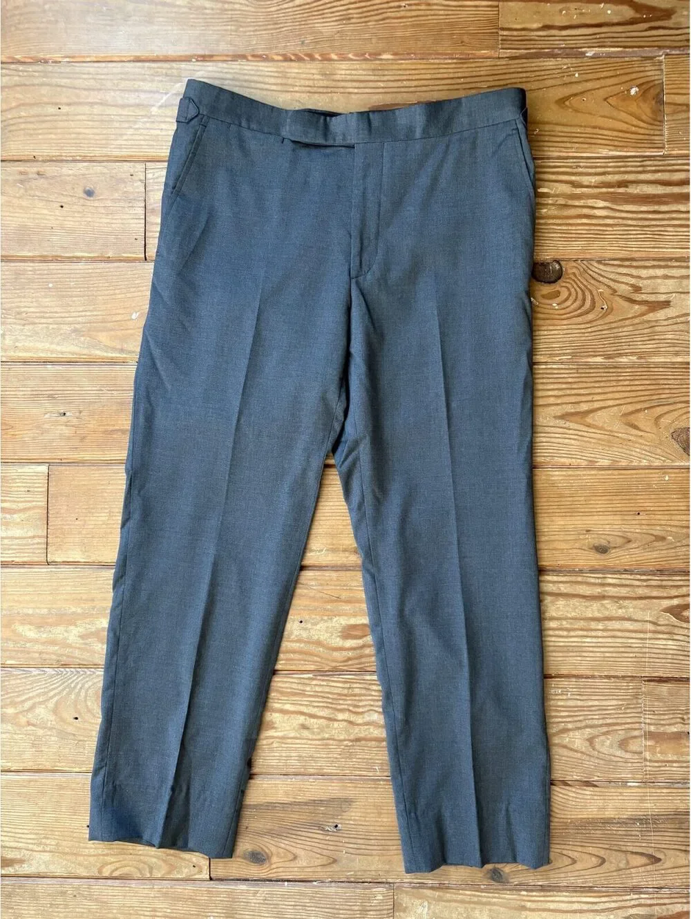 Polo Ralph Lauren Men's Gray Wool Dress Pants Size 34 Made in Italy